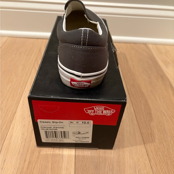 Vans Charcoal Slip-On Sneakers - Picture 3 of 6